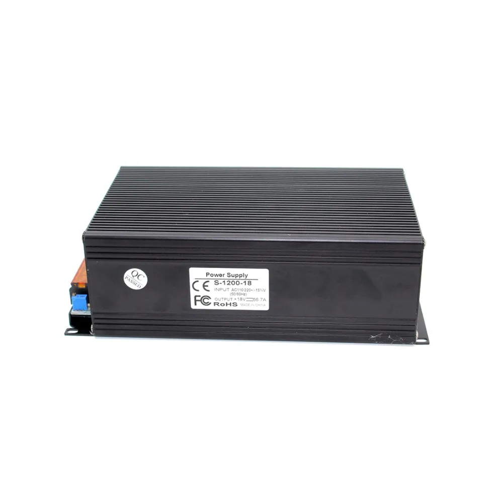 Switching Power Supply DC18V 66.7A 1200W Transformers 110V 220V AC TO DC 18V SMPS for LED Strip Lamp Light CNC CCTV Motor Black |