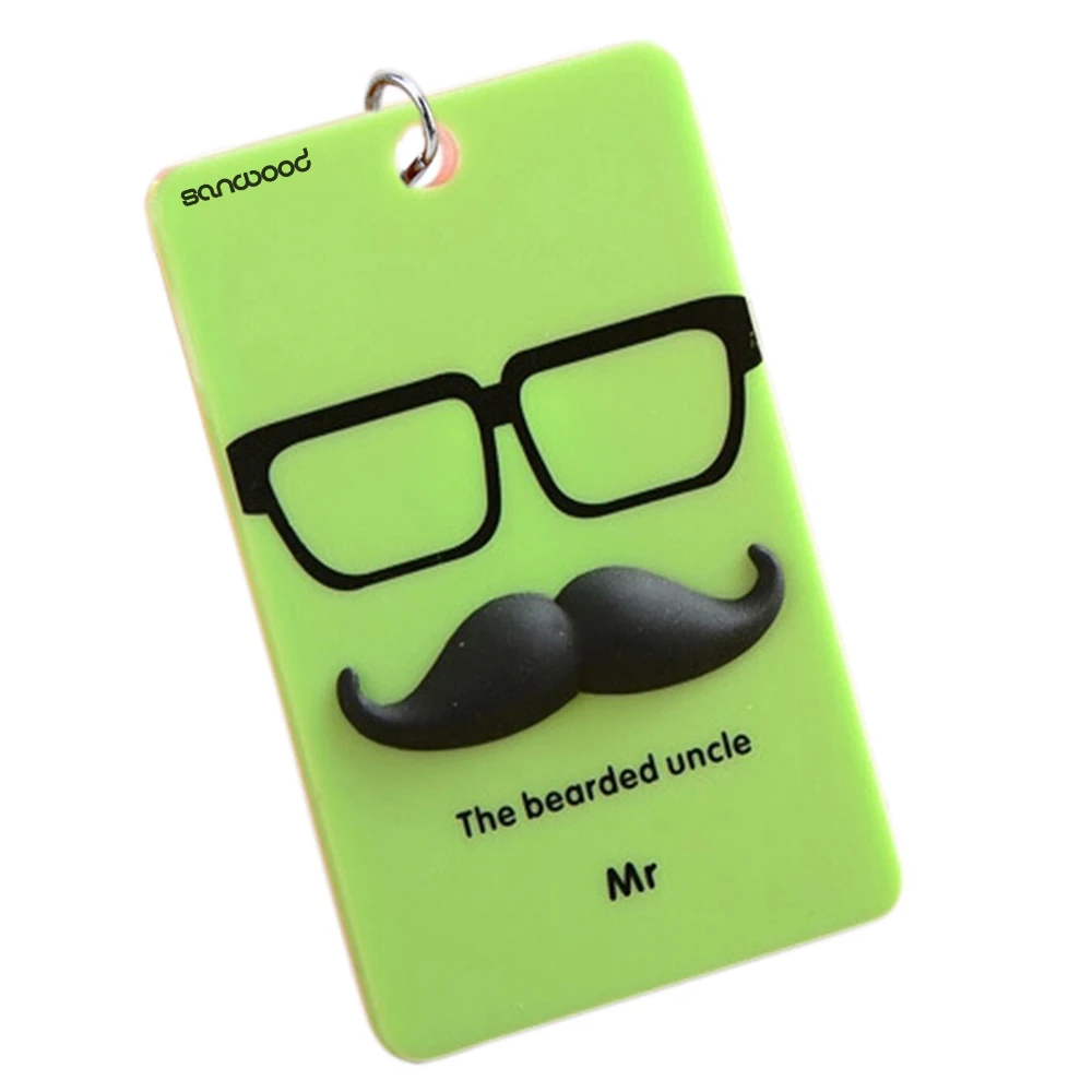 Брелок для ключей с мультяшным рисунком чехол из ПВХ кредитных карт автобуса