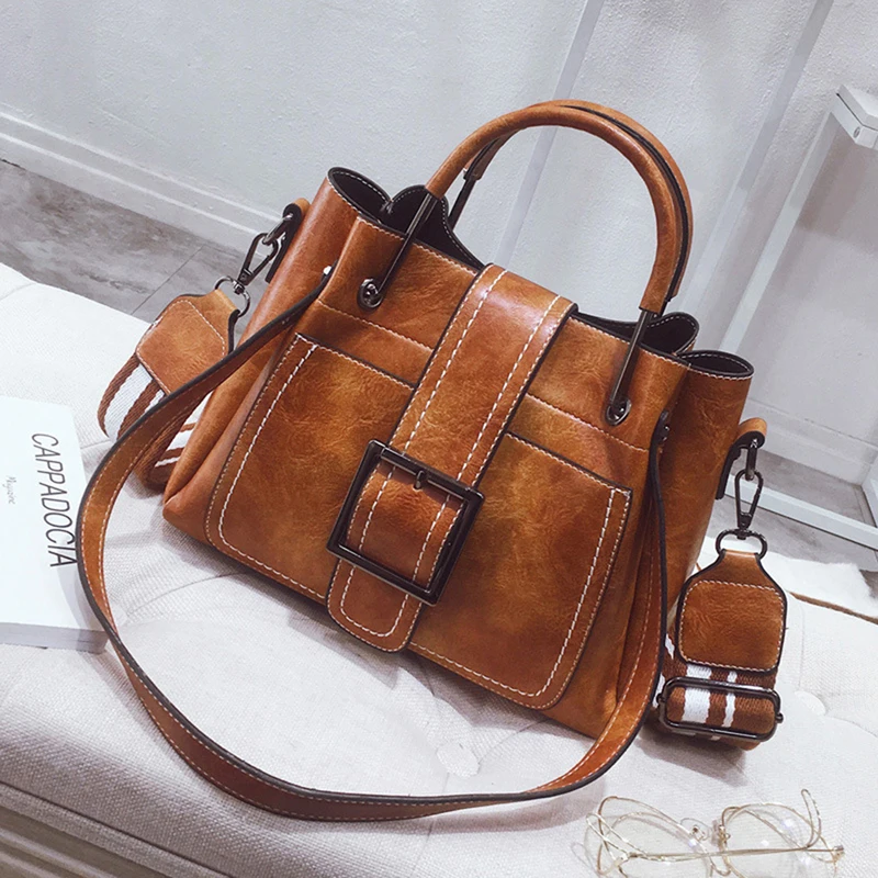 

Leather PU Handbags Korea Ladies Shoulder Bags Women Handbag Brand Tote Female Style Crossbody Messenger Bag