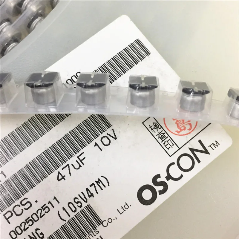 10 шт. 47 мкФ 10В SANYO OS-CON SV 6,3x5,9 мм низкий ESR 10V47uF 10SV47M SMD полимерный сплошной электролитический конденсатор