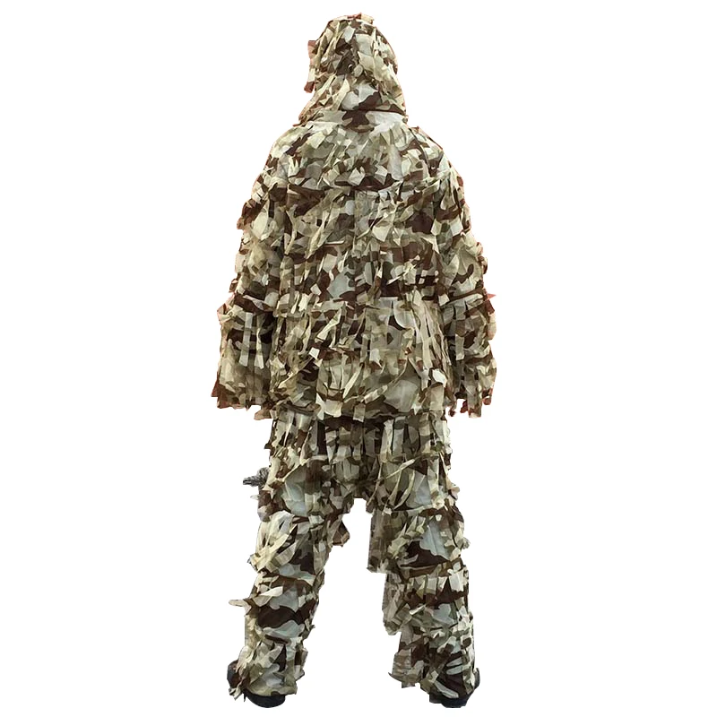 3D лист Армейский Камуфляж Yowie Ghillie костюм страйкбольный снайперский тактический охотничий костюм/охотничья Палатка/охотничья дышащая одежда для охоты
