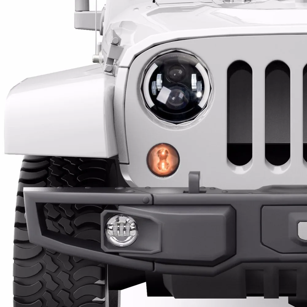 Аксессуары для Jeep JK переднее крыло дымчатый светодиодный сигнал поворота