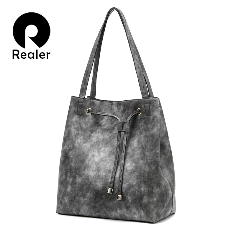 Стильная женская сумка широкого покроя из искусственной кожи высокого качества