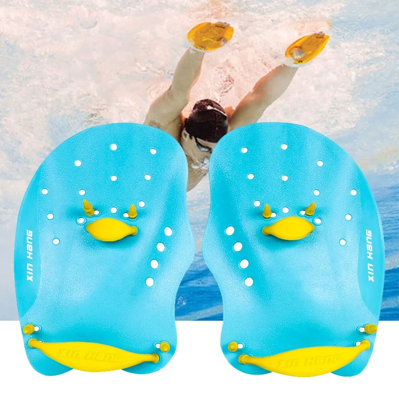 

2019 Swimming Paddles Professional Swimming Strokes Practice Correction Swimming Tools Adjustable Hand Webbed Gloves 4 Color