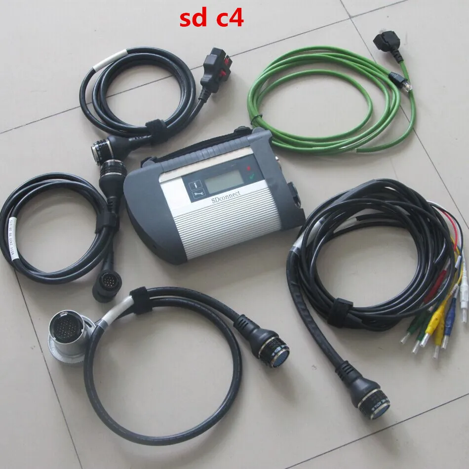 A + лучшее качество полный чип MB STAR C4 SD Connect Compact 4 диагностический инструмент с