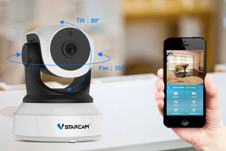 VStarcam 1 NVR 8CH+ 4 шт. C7824WIP 720 P HD Беспроводная ip-камера Wifi 4CH NVR комплект IR-Cut ночного видения сеть CCTV домашняя камера