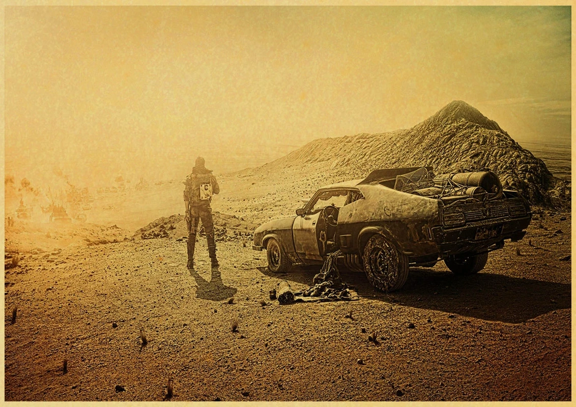 Mad Max фильм винтажные Плакаты для домашнего декора крафт-бумага высокого качества плакат стикер стены - Цвет: A021