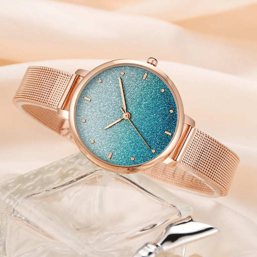 

Fashion Simple Ladies Watch Color Cool Frosted Dial Ladie Quartz Mesh Belt Relogio Feminino Reloj Mujer Bayan Kol Saati #20