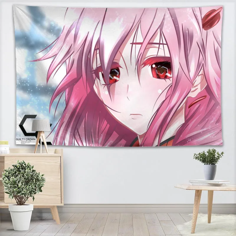 Guilty Crown аниме настенный гобелен 3D печать на заказ Йога/офис/гобелен на диван покрывало для детской комнаты Колледжа Общежития украшения - Цвет: 3