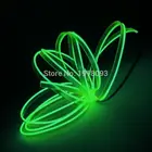 10 цветов на выбор, 5 м, 2,3 мм-юбка, модная Гибкая светодиодсветодиодный неосветильник ка EL Wire для украшения салона автомобиля, Светодиодная лента 5 В