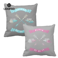 custom kids cushion cover boho arrow gray pink nursery polyester throw pillow cover fashion decorative pillow case boy and girl