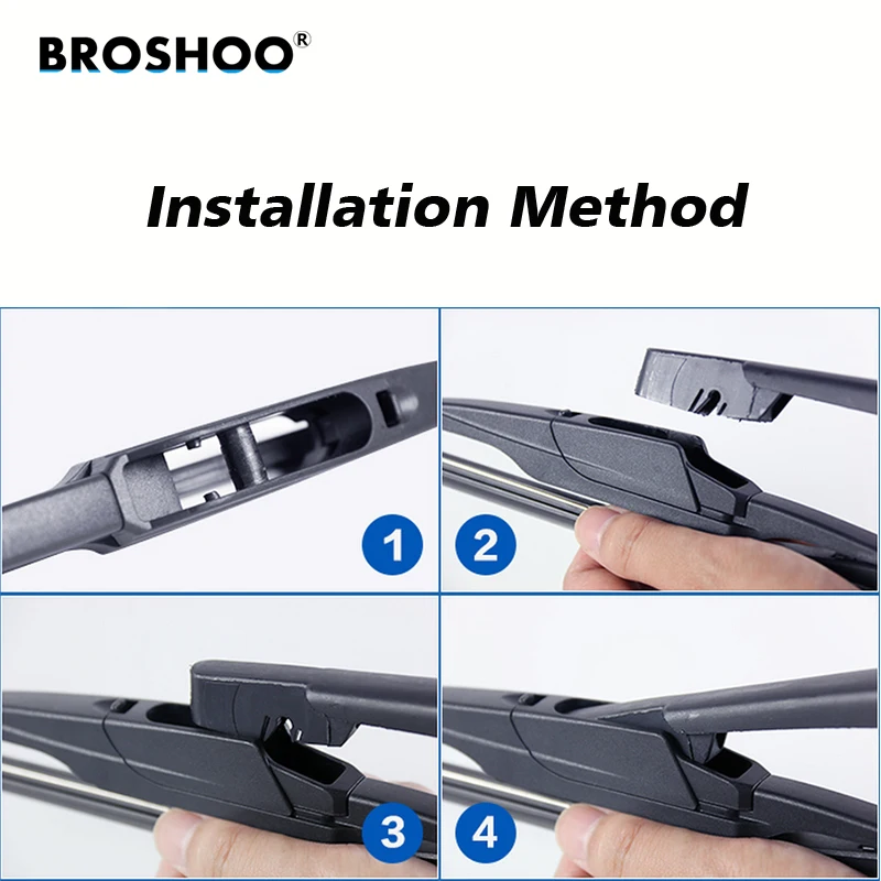 

BROSHOO Car Rear Wiper Blades Back Windscreen Wiper Arm For Chery Cowin V3 Hatchback (2016-) 305mm,Auto Accessorie Styling
