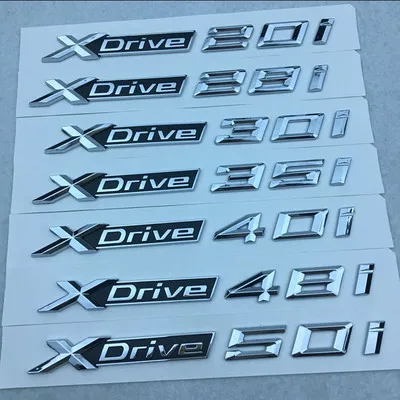 5X Новый ABS хромированный автомобиль XDrive логотип эмблема отделка наклейка X Drive 20i