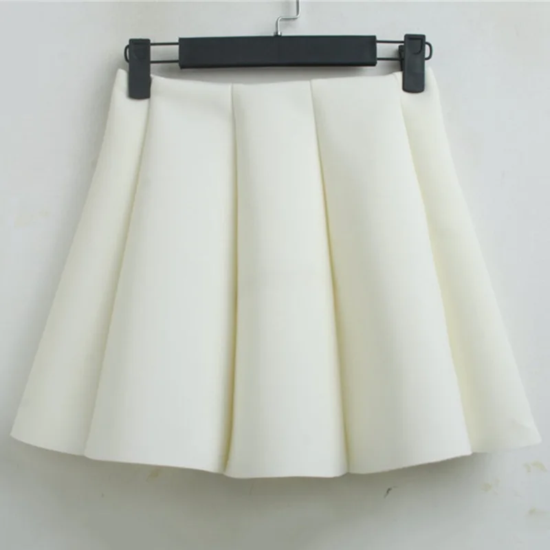 Women Skirts High Waist Solid Mini Skirt School Girls Sexy Cute Pleated Elastic Plus Size 5xl | Женская одежда