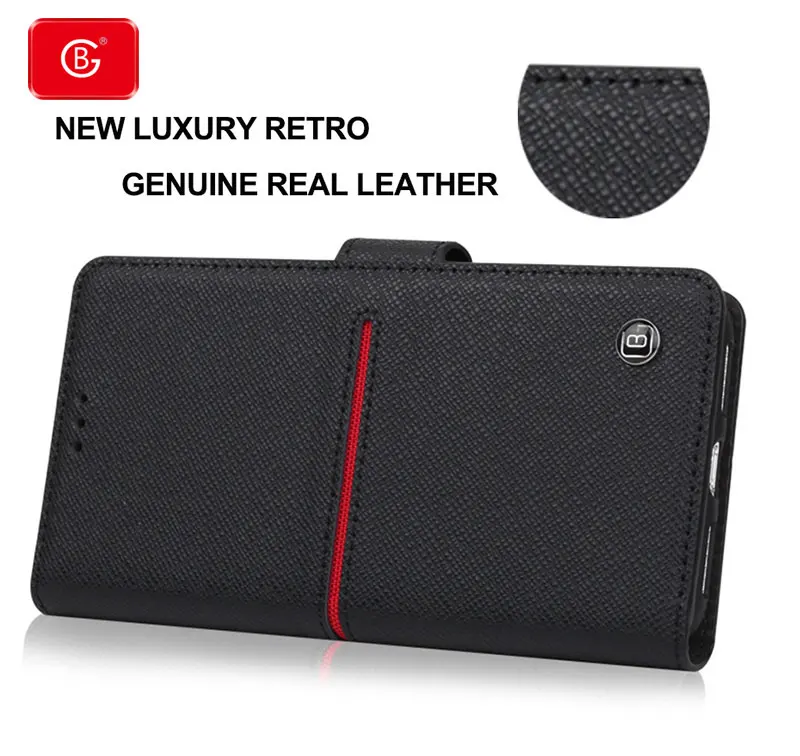 for iphone se 7 8 plus genuine leather case shockproof phone cover for iphone 6s plus luxury wallet protective flip cover cases free global shipping