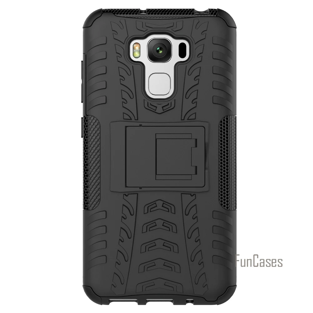 Чехол для Ausu Zenfone 3 Max zc553kl случае 5.5 дюймов Гибридный Подставки Dazzle Прочная резиновая Панцири Жесткий PC + TPU