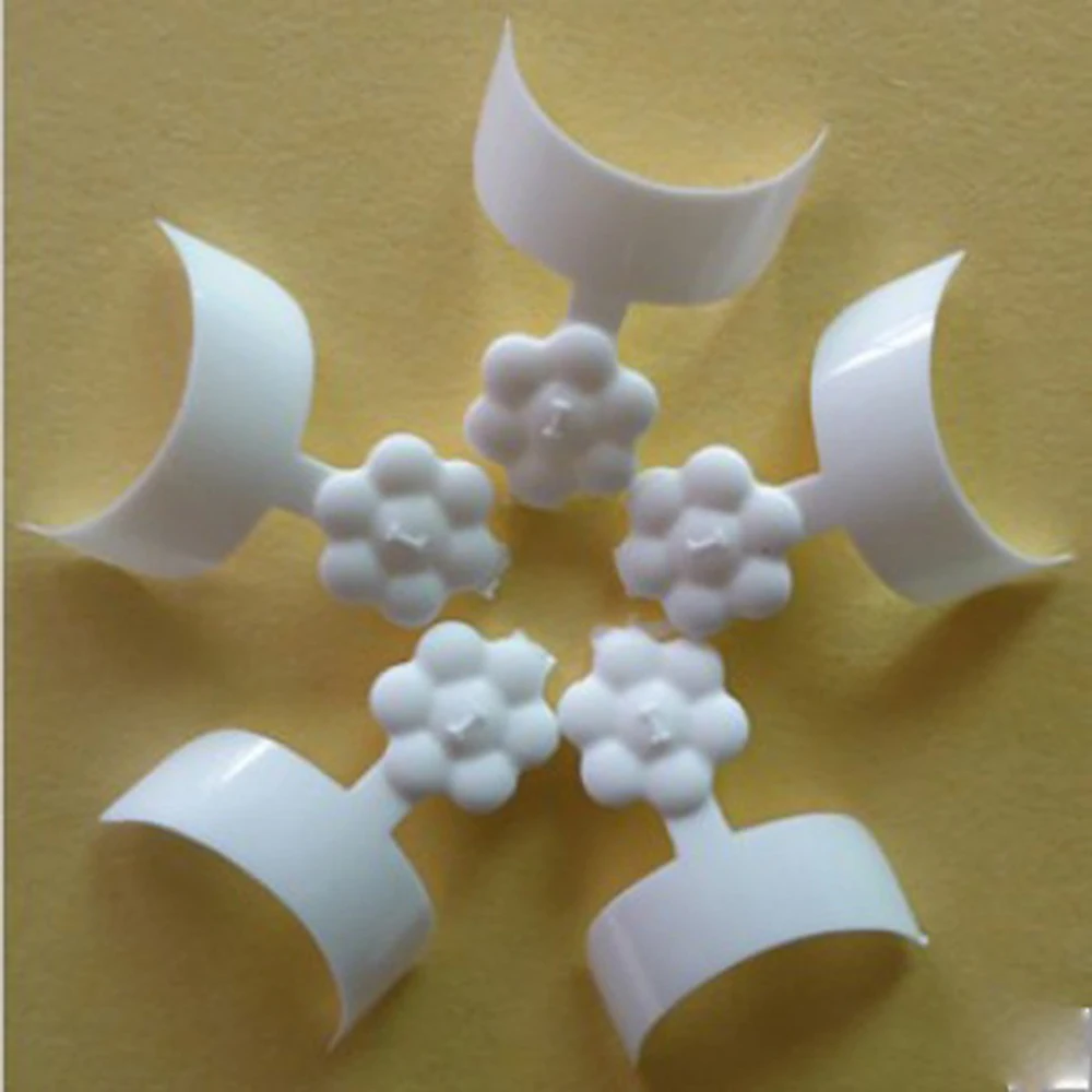 100 шт белый край формы гид УФ гель Акриловые Ложные Французский дизайн ногтей