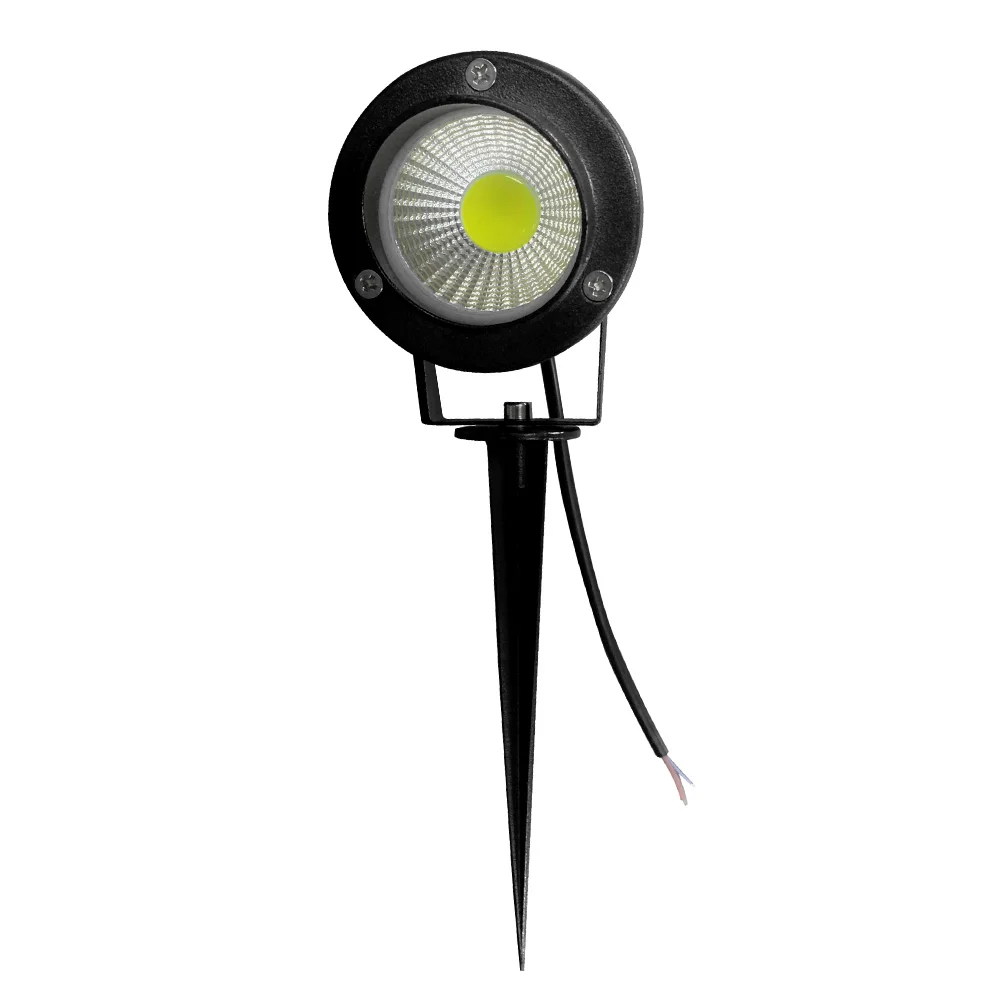 Уличные пейзажные COB LED садовый светильник 220V 12V открытый светодиодный Спайк светильник 3 Вт 5 Вт 7 Вт путь пейзаж Водонепроницаемый точечные лампы