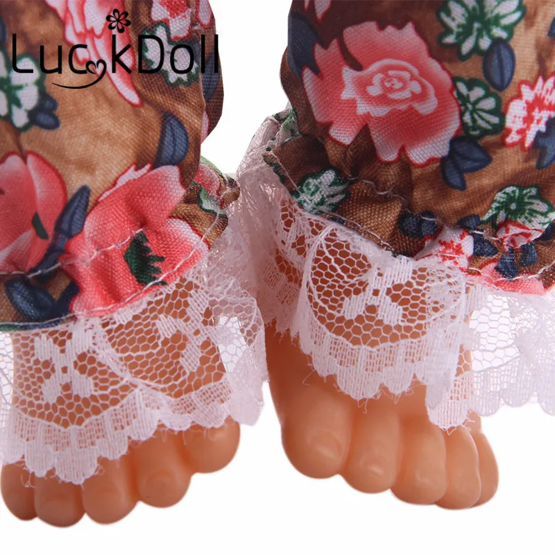 LUCKDOLL кружевное платье с оборками в английском стиле 18 дюймов американский размер