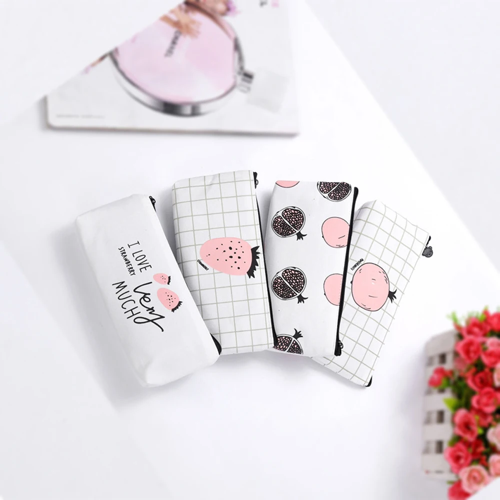 1 шт. мультяшный фруктовый гранат клубника Карандаш Чехол кавайные канцелярские