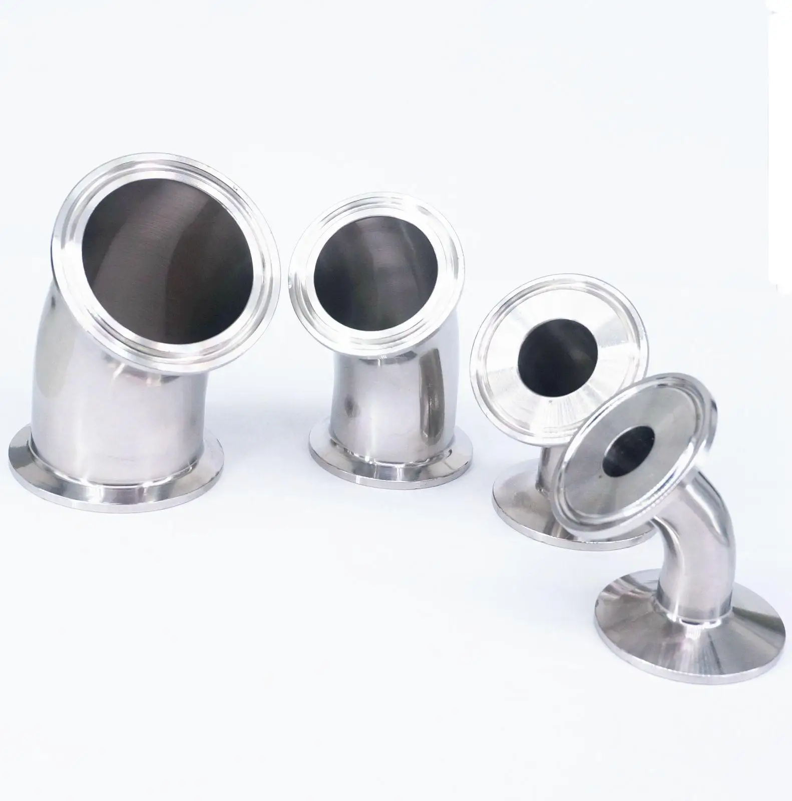 1.5&quot 2&quot 2.5&quot 3&quot 3.5&quot 4&quot Tri Clamp 304 Stainless Steel 45 Degree Elbow Sanitary Pipe Fitting Home Brew Hygiene Grade |