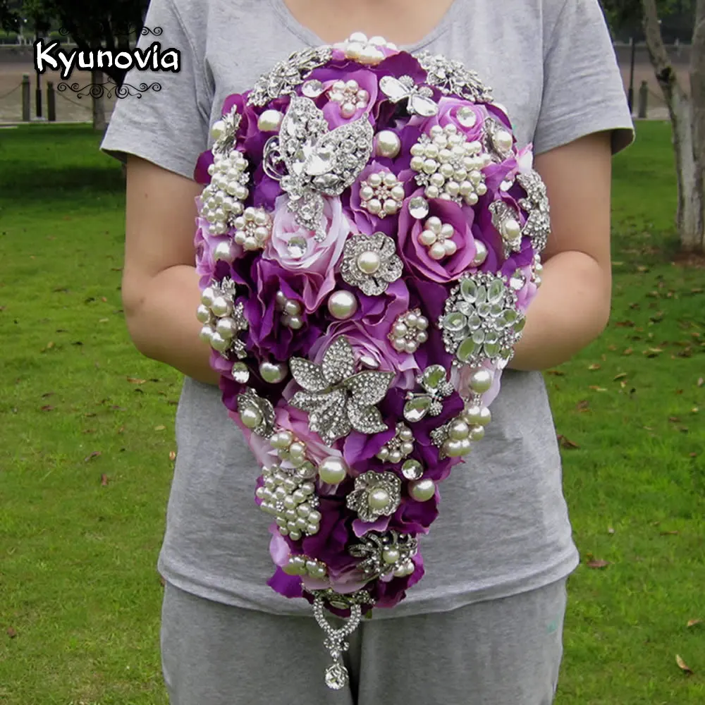 Винтажный Каскадный букет Kyunovia брошь-бабочка в форме капли альтернативный из