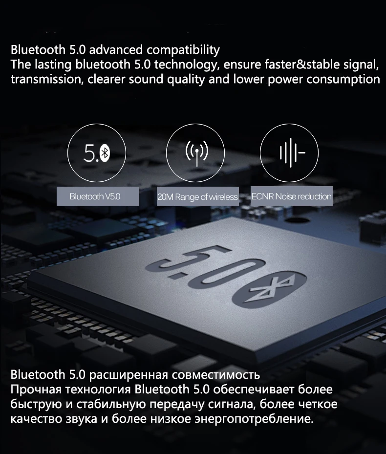 Из России Mifo i8 Bluetooth 5,0 спортивные наушники беспроводные стерео HiFi музыкальные наушники с магнитной подзарядкой