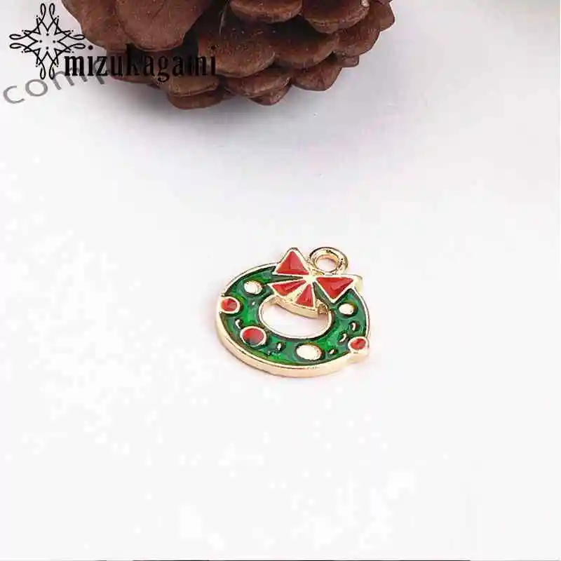 

Zinc Alloy Enamel Christmas Snowflake Deer Snowman 10pcs/lot For DIY Fashion Earrings Jewelry Making Finding Accessories