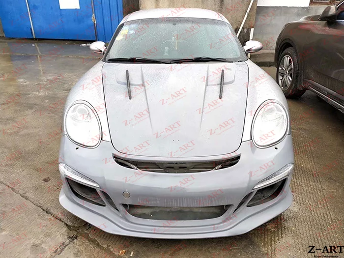 Z-ART углеродное волокно капота двигателя для Porsche 987 Boxter Cayman из циркониевого