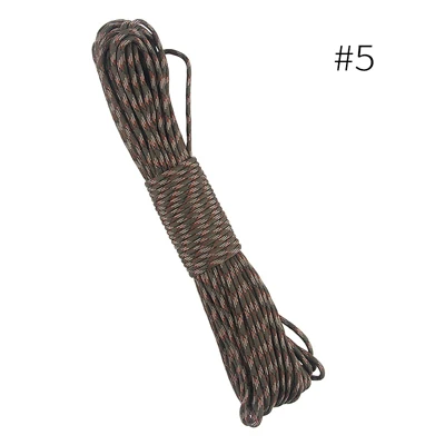 style 5 15 м Dia.4.5mm 7 стенд ядра Паракорд альпинистский Пешие прогулки парашютный шнур кемпинг текстильная тесьма веревка оборудование для выживания на открытом воздухе - Цвет: style 5
