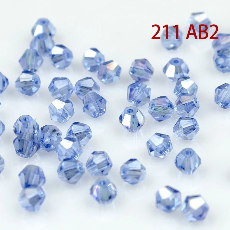 Кристалл AB Bicone Beads 5328/5301 100 шт./лот 4 мм чешские хрустальные бусины