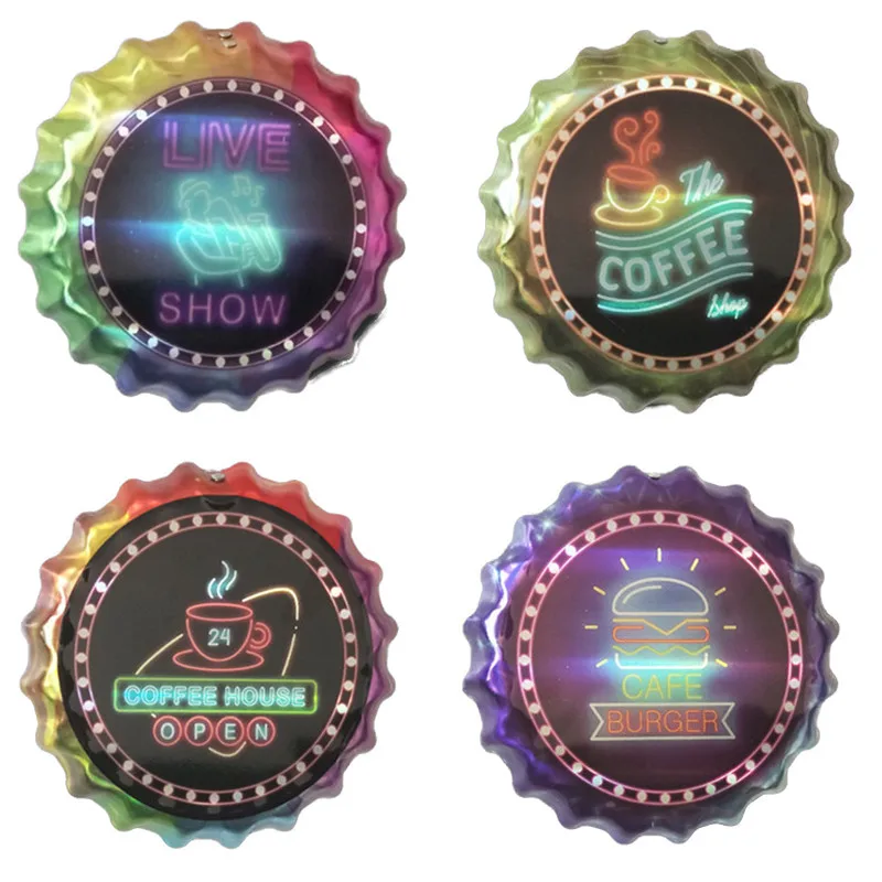 18 см крышка для бутылки металлические жестяные знаки настенные таблички пивной