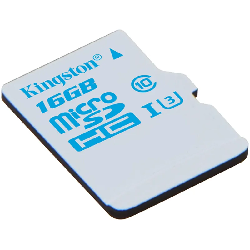 Kingston Цифровой Micro SD Card 16 ГБ MicroSDHC UHS-I U3 Действие карты Class 10 90R/45 Вт Карты памяти microSDXC