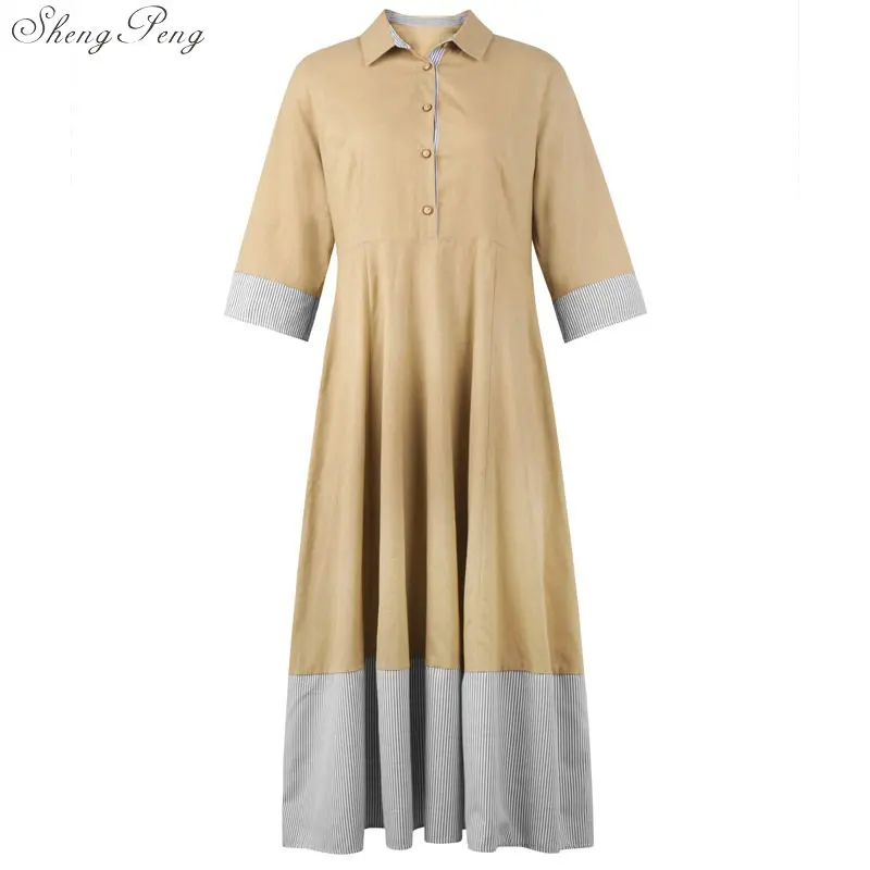 

Fashion Muslim Women Dress Chiffon Vintage Long Robe Plus Size Clothing Girls Islamic Casual Kaftan Dubai Arab Maxi Dress V1265