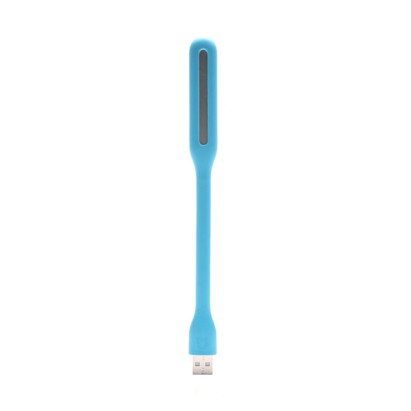 Blue with Switch Xiaomi USB светодиодный светильник с переключателем 5 уровней яркости USB для банка питания/ноутбука, портативный светодиодный светильник s - Цвет: Blue with Switch