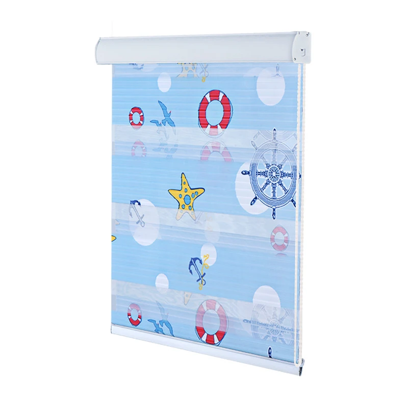 Шторы CASAYA Детские с принтом зебры двухслойные жалюзи в средиземноморском стиле