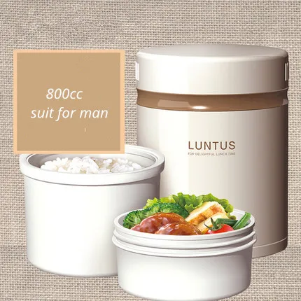 Японский стиль bento box, пластиковый Ланч-бокс, простая, для мужчин, женщин, детей, столовая посуда с сумками, коробка для супа, ложки 37,6 - Цвет: 5