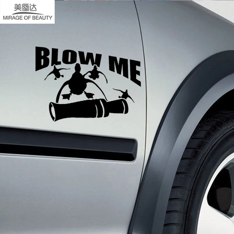 Дикие птицы животное Blow Me утка охотничий автомобиль наклейка для дома на