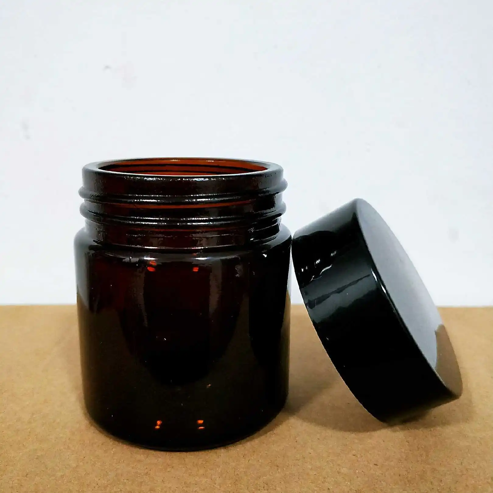 Стеклянные бутылки горшок для изготовления свечей Diy с большим горлышком коричневая чашка для свечей 250 мл пустые бутылки ручная бутылка для отбора проб