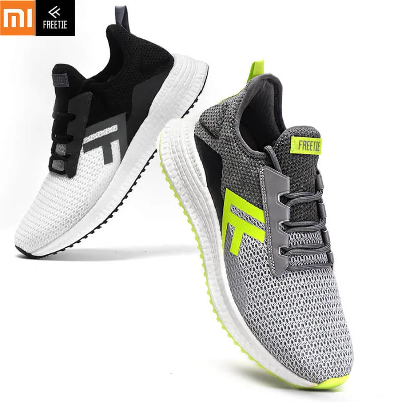Xiaomi FREETIE спортивная обувь с перекрестными ремешками легкие эластичные светящиеся дышащие освежающие АМОРТИЗИРУЮЩИЕ НЕСКОЛЬЗЯЩИЕ кроссовки для бега для мужчин H2