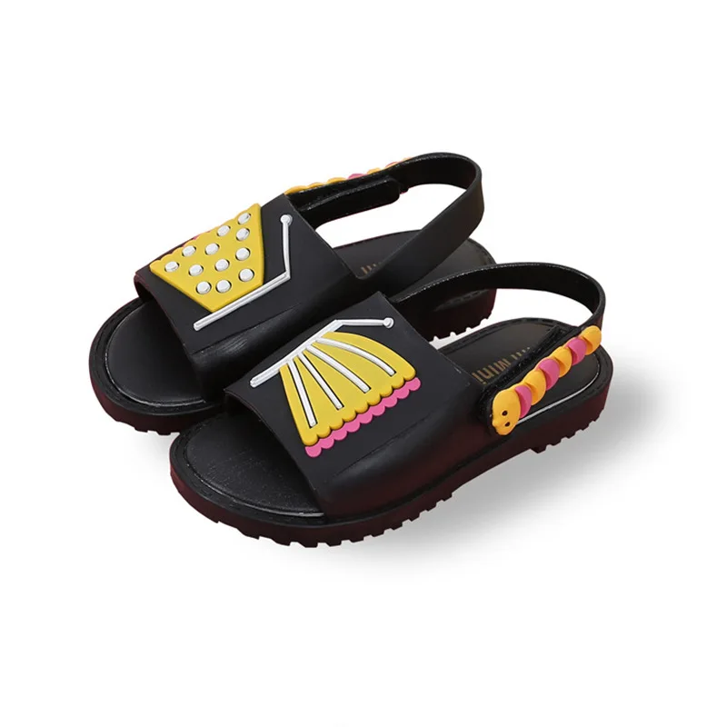 2017 Kids Shoes Girls Boys Sandals Children's Mini Cartoon Cat Butterfly Non-slip Princess Jelly Candy Smell Unisex |