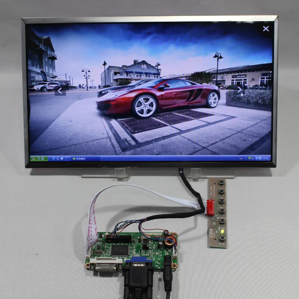 

14inch 1366x768 lcd panel with DVI VGA lcd controller board