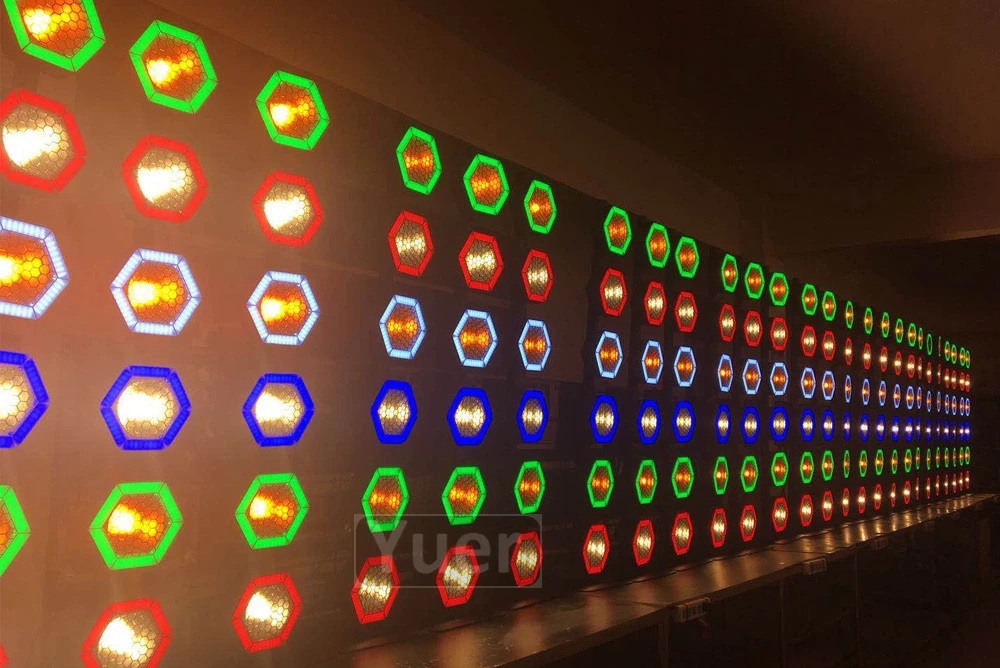 2019 New Square LED Gentlemen Retro Star Lamp COB Beads 6X100W Warm White / Cold Music Light For Disco DJ Stage | Лампы и освещение