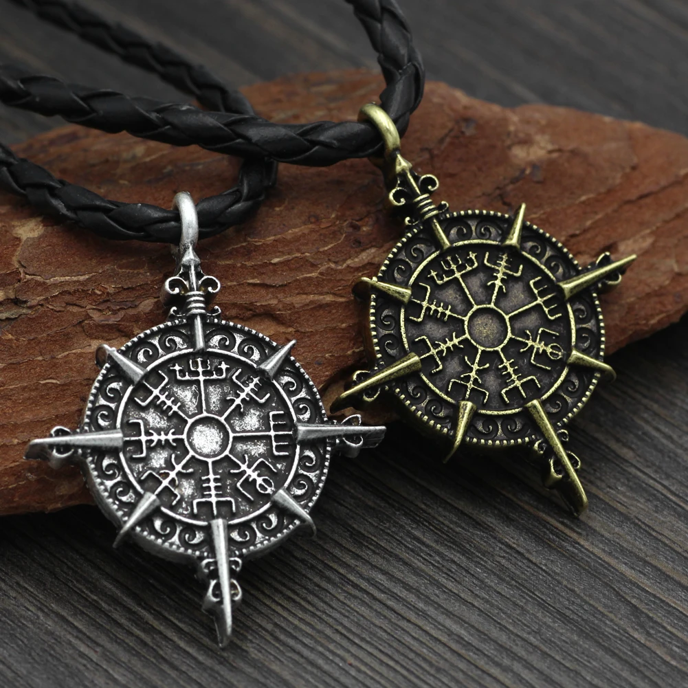 Символ Одина ожерелье Vegvisir компас защита символ кулон ювелирные изделия|pendant