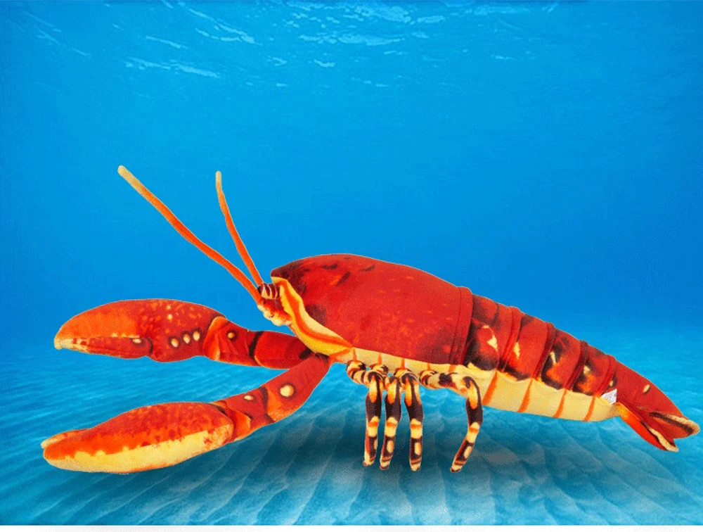 Детская плюшевая игрушка красные большие лобстеры Детские набивные