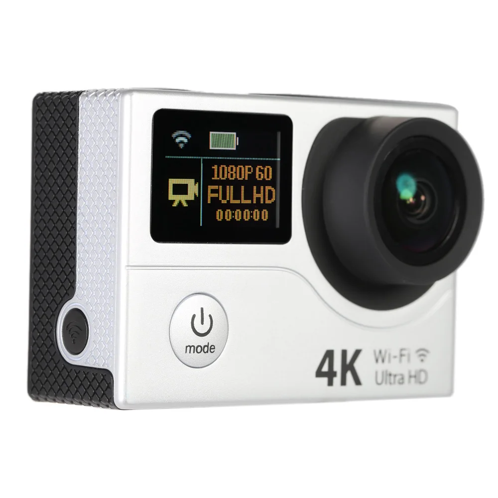 2 &quotдвойной экран LCD Экшн камера Ultra HD Wifi Спортивная 4K 15fps 1080P 60fps 12MP 170