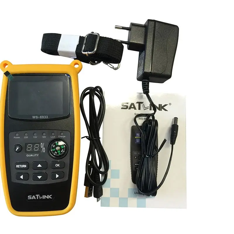 Оригинальный Satlink WS 6933 спутниковый Finder метр DVB S2|Оптоволоконное оборудование| |