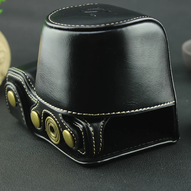 Camera Bag PU Case Lightweight Cover Pouch with 1/4 Screw for Sony ILCE-5000 A5000 ILCE-5100 A5100 Digital | Электроника