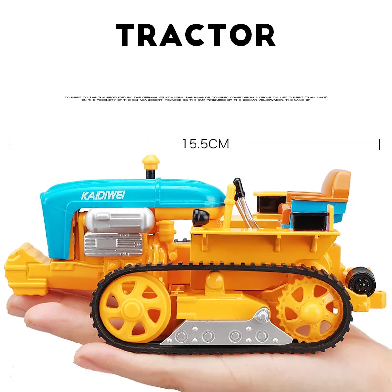 Высокая имитация 1:18 цинковый сплав гусеничный модель трактора коллекция и