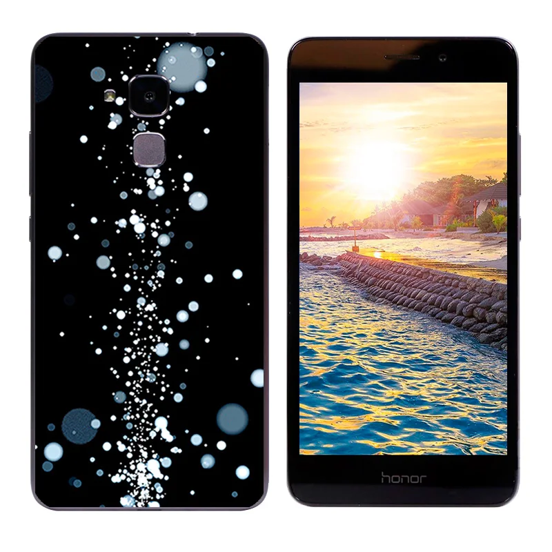 Мягкий силиконовый чехол для Huawei Honor 5C/7 Lite/GT3 5 2 дюйма с принтом кошки C |
